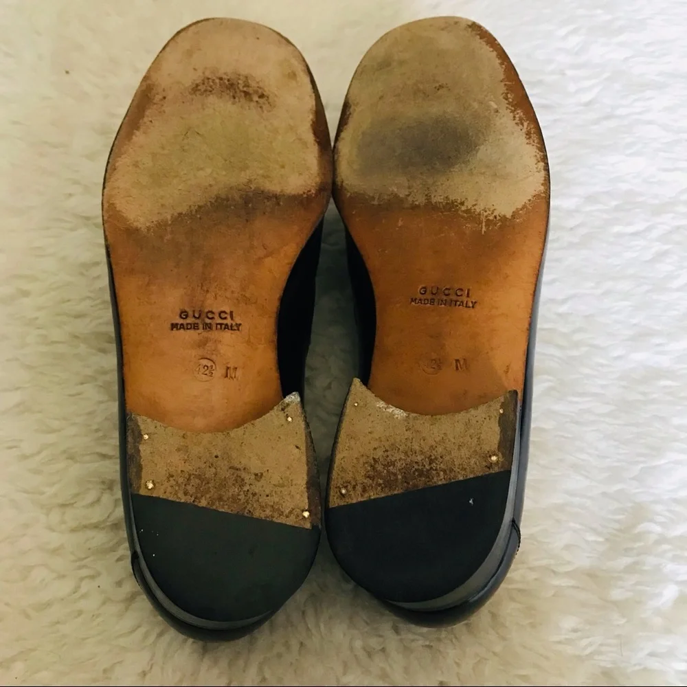 Gucci Dark Brown Loafers/Slips On w/ GG Logo Dress Men’s Shoes 42.5 US 8.5 - Picture 11 of 15